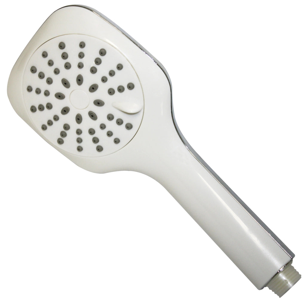 Doccetta 3 Getti Quad.Abs Cromato/Bianco