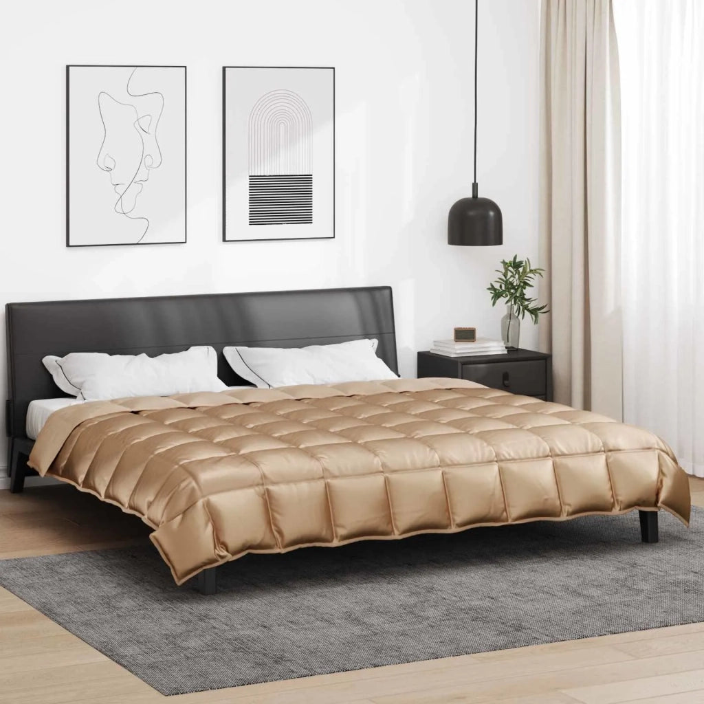 Piumone | Duvet Invernale Oro 200 x 200 cm Satin e Micropile