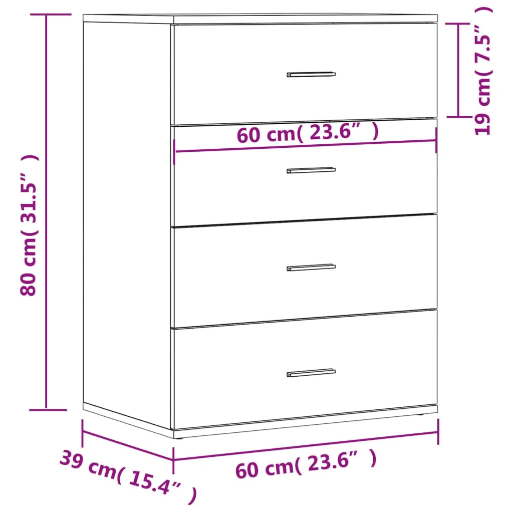 Buffet credenza cassettiera armadio mobile contenitore organizer per cucina soggiorno salotti set da 2 60 x 39 x 80 cm legno ingegnerizzato grigio 02_0036867
