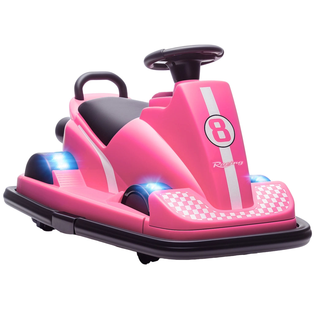 Auto Tampone Bambini 6V ¨C Minimal ¨C Rosa 74x53x48cm