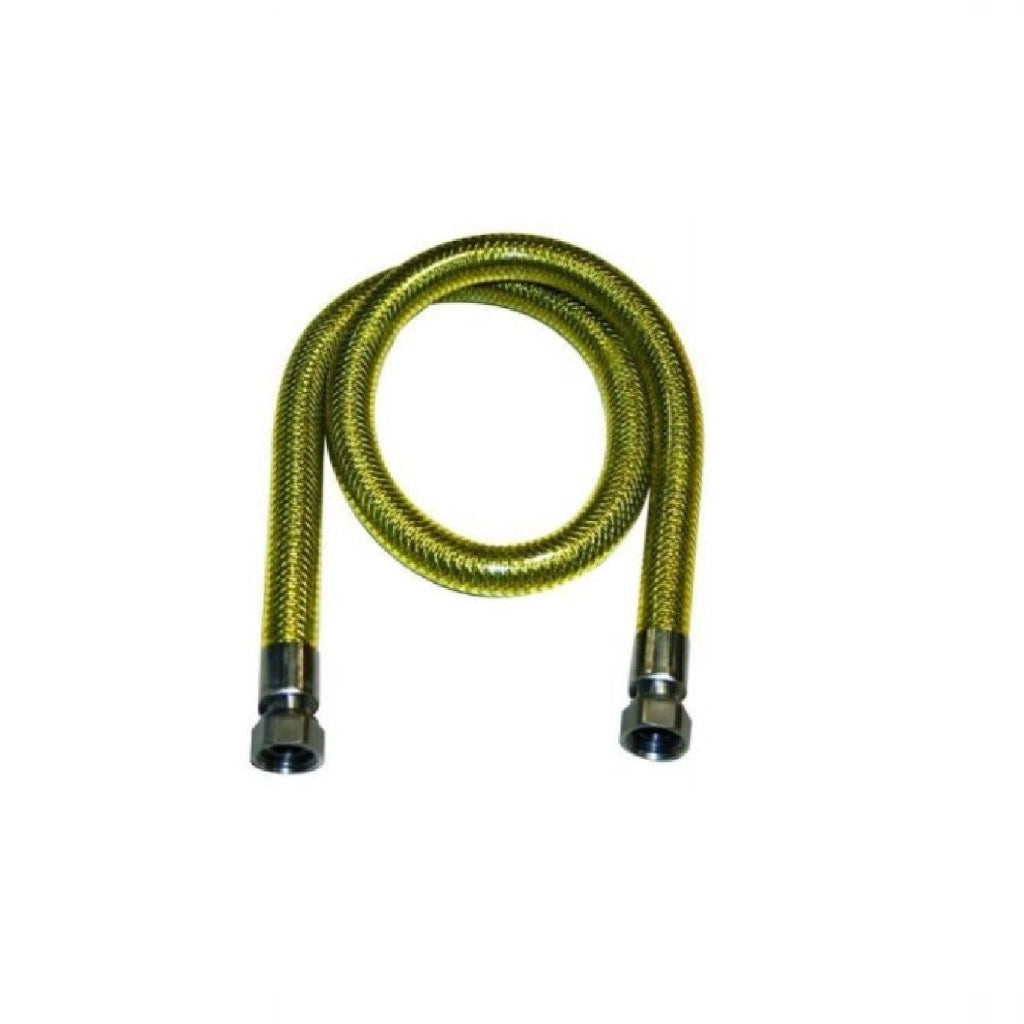 Tubo flessibile gas Gpl e Metano 3 mt 1/2'' FF  Laccio in acciaio cucina