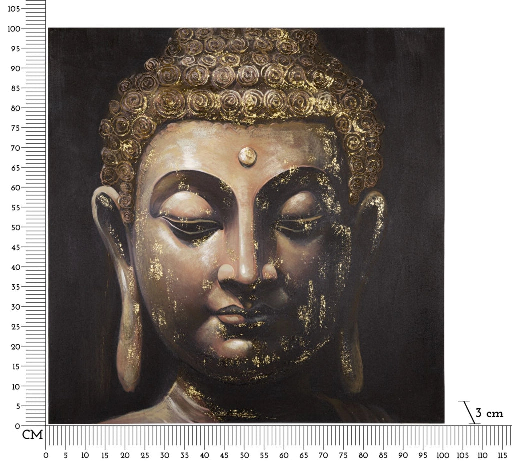 DIPINTO SU TELA BUDDHA -B- CM 100X3X100