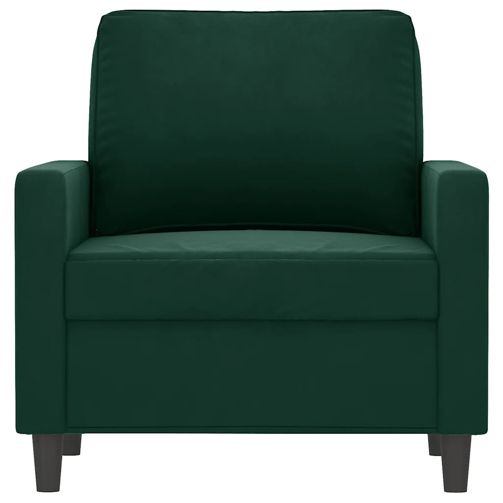 Poltrona | Sedia Relax Verde Scuro 60 cm Velluto
