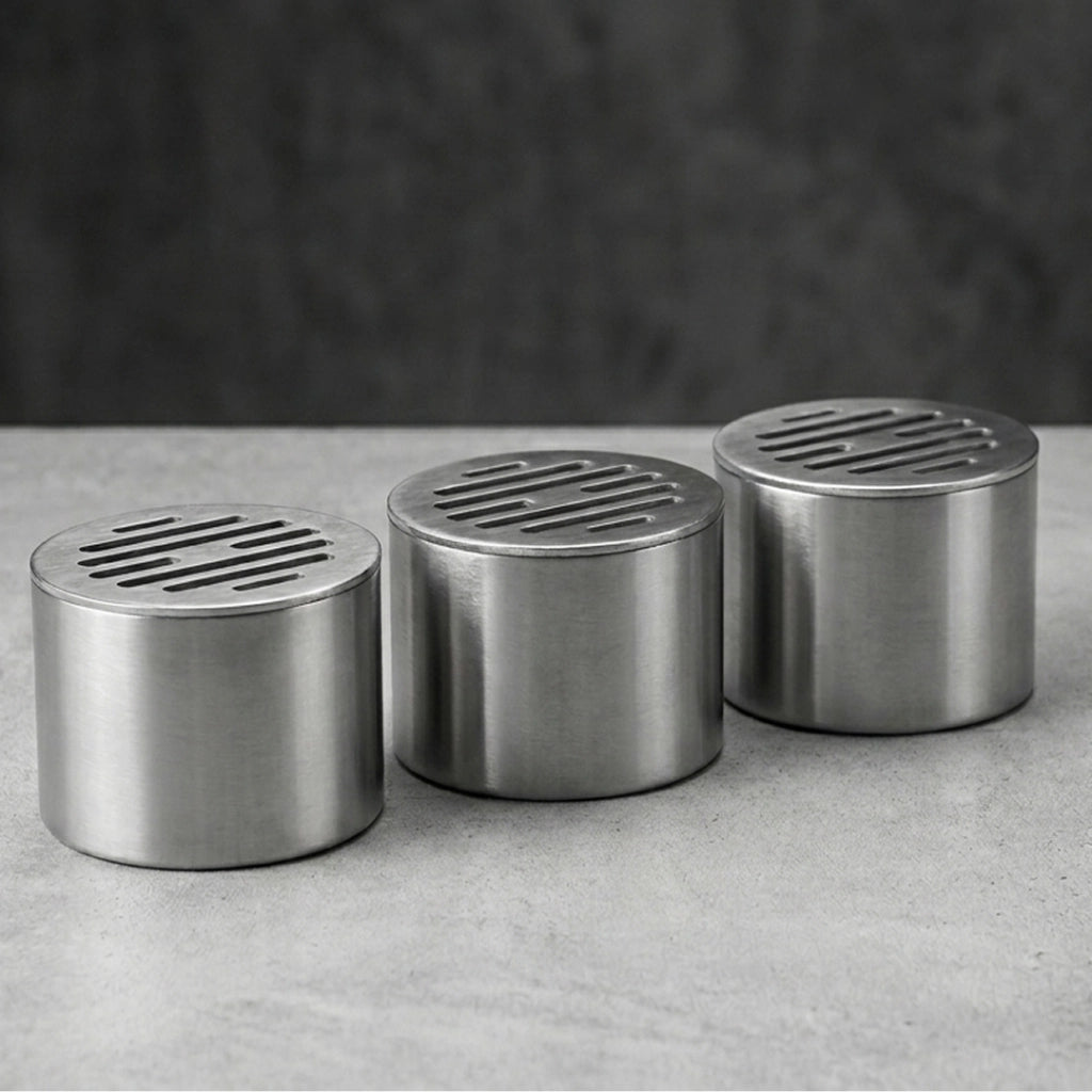 3 Placchette Risparmia Bioetanolo Ø 83 Mm+Spegnifiamma - 6xPlacchette