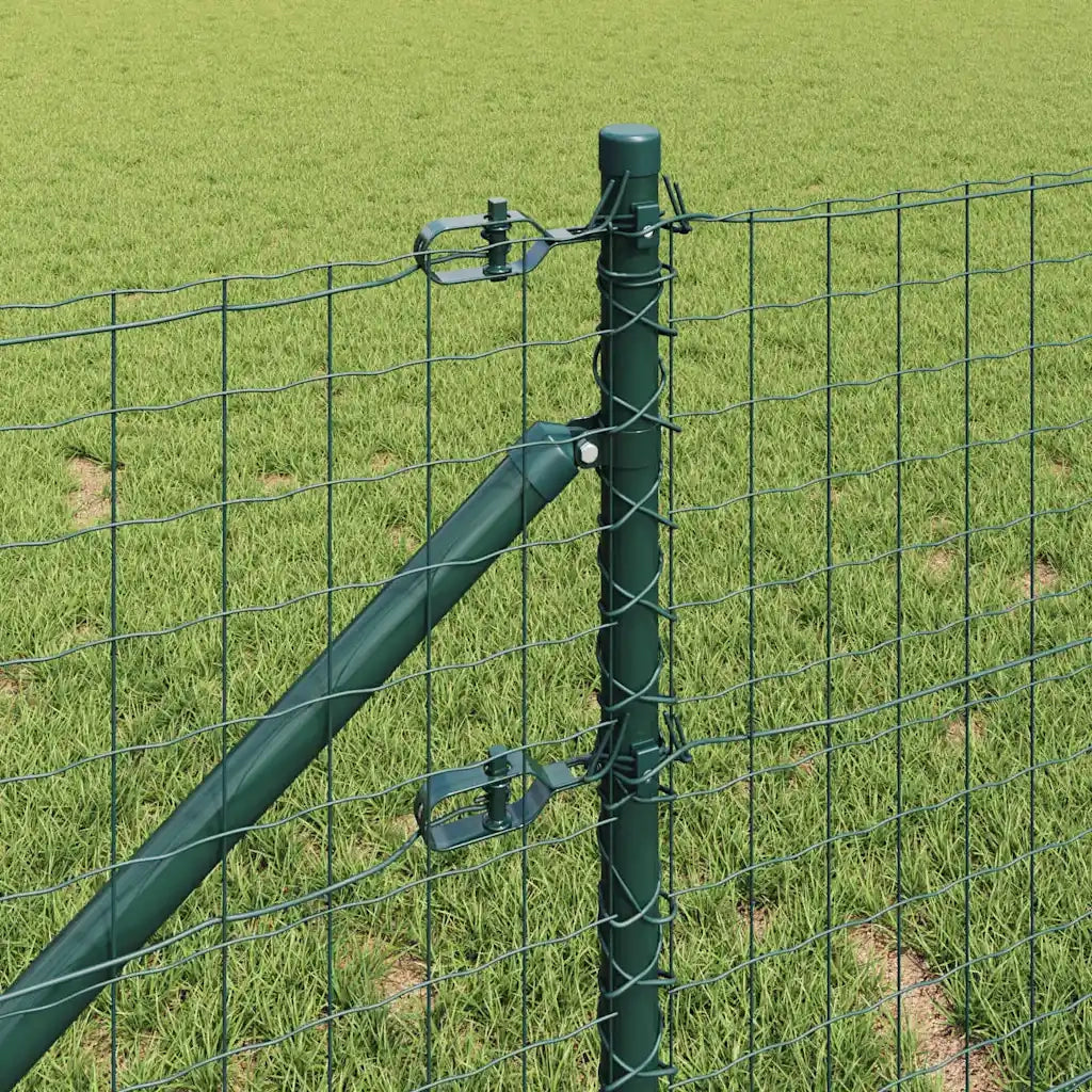 Recinzione da Giardino | Recinzione con Posto Verde 0,6 x 10 m Acciaio e PVC