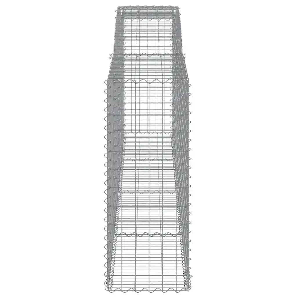Cesti Gabbioni ad Arco 6 pz 400x50x120/140 cm Ferro Zincato 3147013