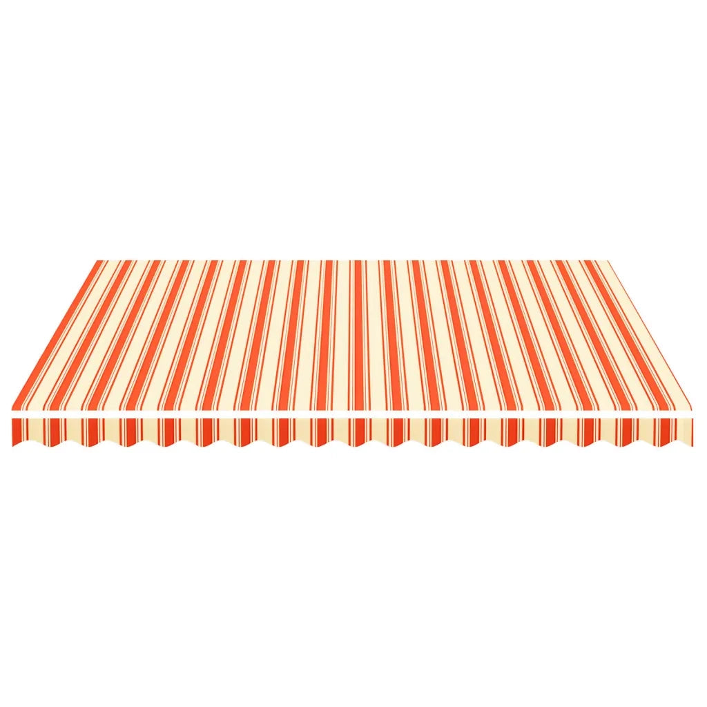 Tessuto di Ricambio per Tenda da Sole-Ricambio telo per tenda da sole Giallo e Arancio 4x3,5 m
