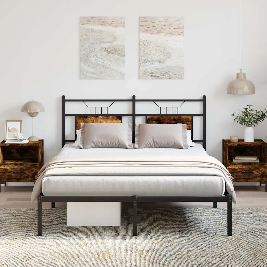 Giroletto senza Materasso Rovere Fumo 150x200 cm in Truciolato 4106745