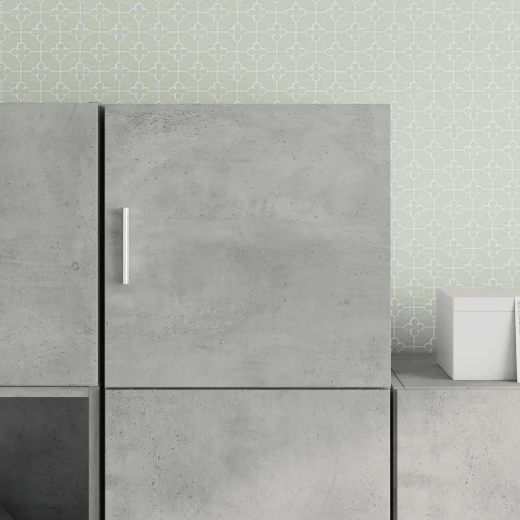 Mobile a Parete Grigio Cemento 40x42,5x40 cm Legno Multistrato 846099