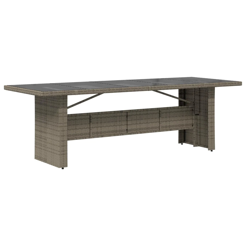 Set da pranzo per esterni 9 pz Grigio polyrattan 3448946