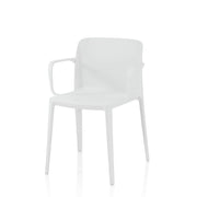 Set 4 Sedie da interno/esterno TIMMY colore bianco