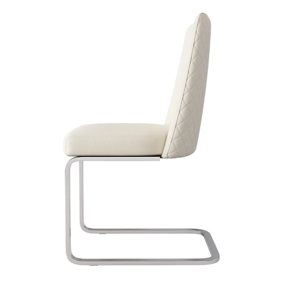 SEDIA da pranzo in velluto beige e silver, Set da 6 pezzi