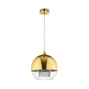 Lampada a sospensione Maytoni Fermi vetro ottone E27