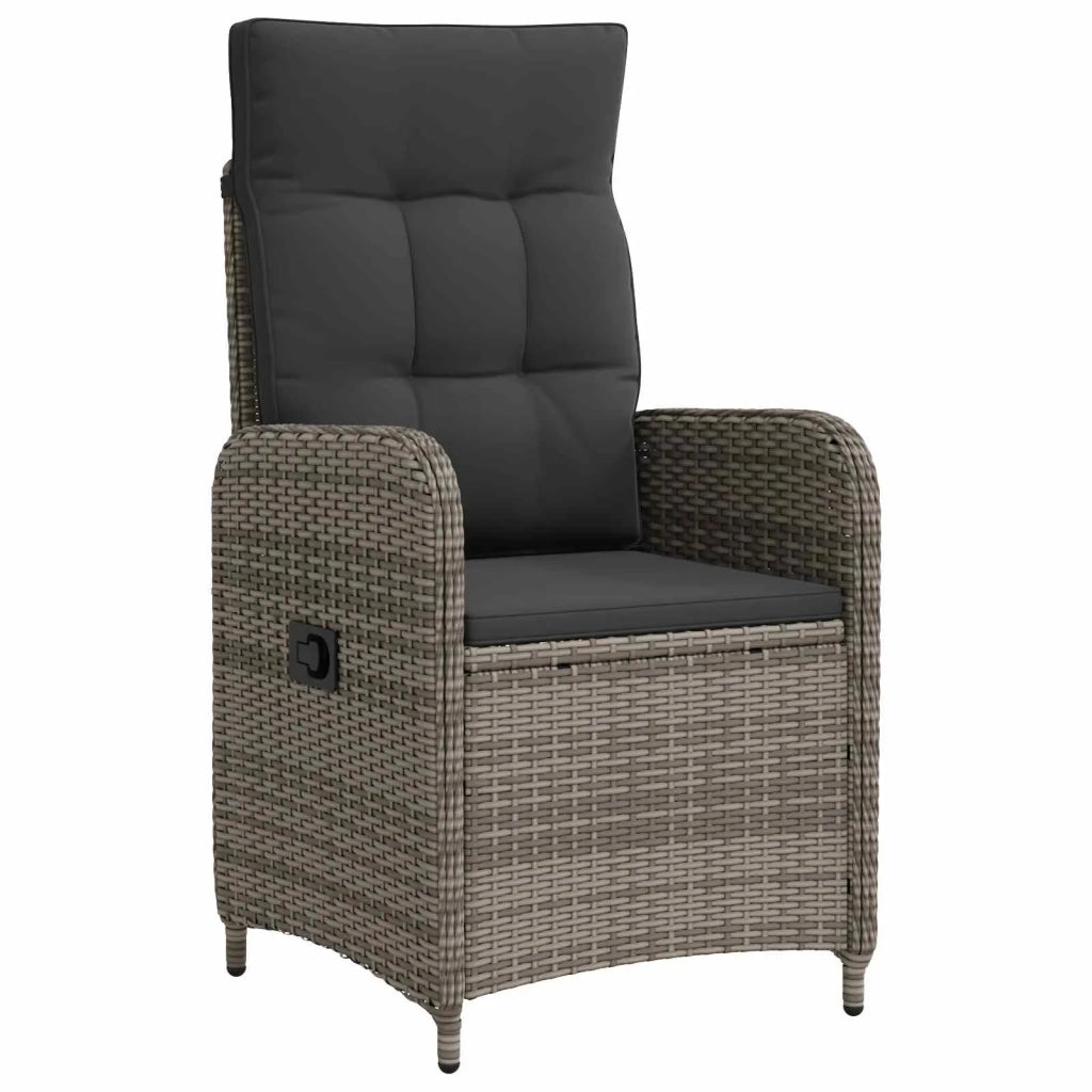Set da pranzo per esterni 3 pz Grigio chiaro e grigio scuro 3422326