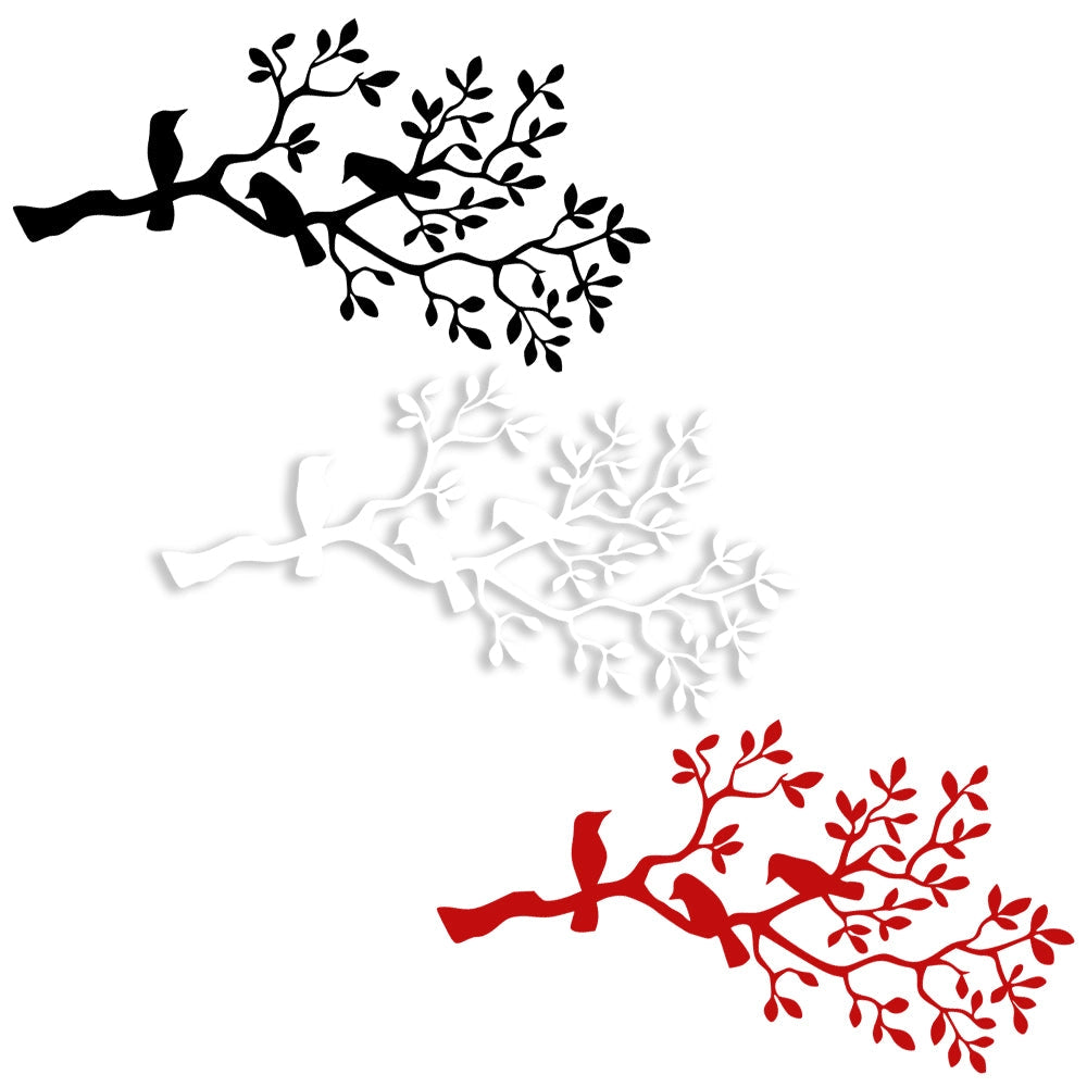 RAMOSCELLO - Adesivo murale wall sticker in vinile 55x115 cm Colore: bianco