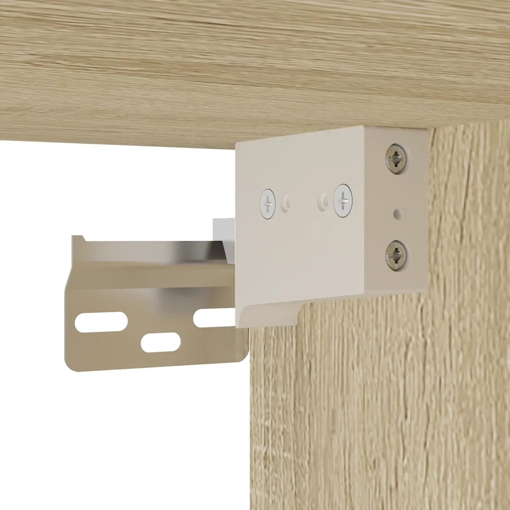 Set Mobili da Bagno | Armadio da bagno 3 pz Rovere Sonoma in Legno Multistrato