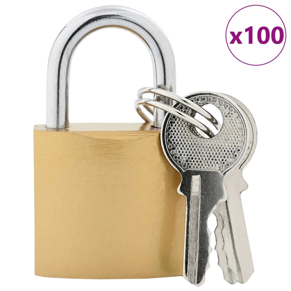 U Lock con Chiavi 100 pcs Ottone Ferro 42021905