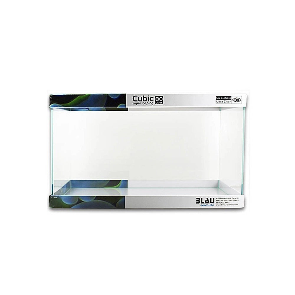 Blau Aquaristic Cubic Aquascaping 80L - vasca in extra chiaro cm62x36x36