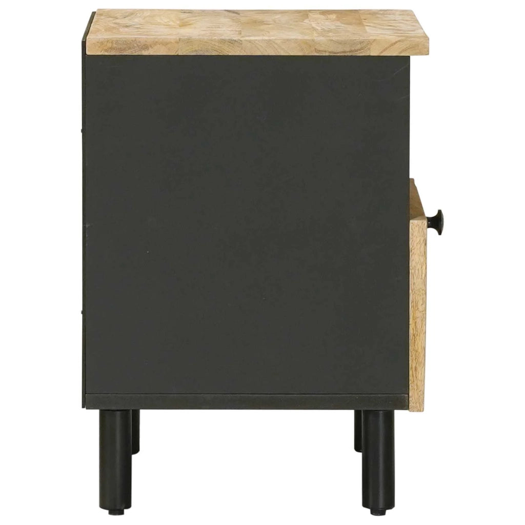 Comodino 2 pcs Marrone 40 x 33 x 46 cm Legno di mango massello 4018851
