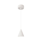 Lampada a Sospensione Zoe Surface Beneito & Faure 7W 38° 3000K Bianco Opaco - Design Conico LED CRI90 UGR<19 per Illuminazione Interni