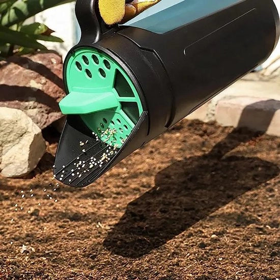 Diffusore manuale da 2,5 L - Regolabile apertura per semi, sale, diserbanti, concimanti e fertilizzanti per il terreno