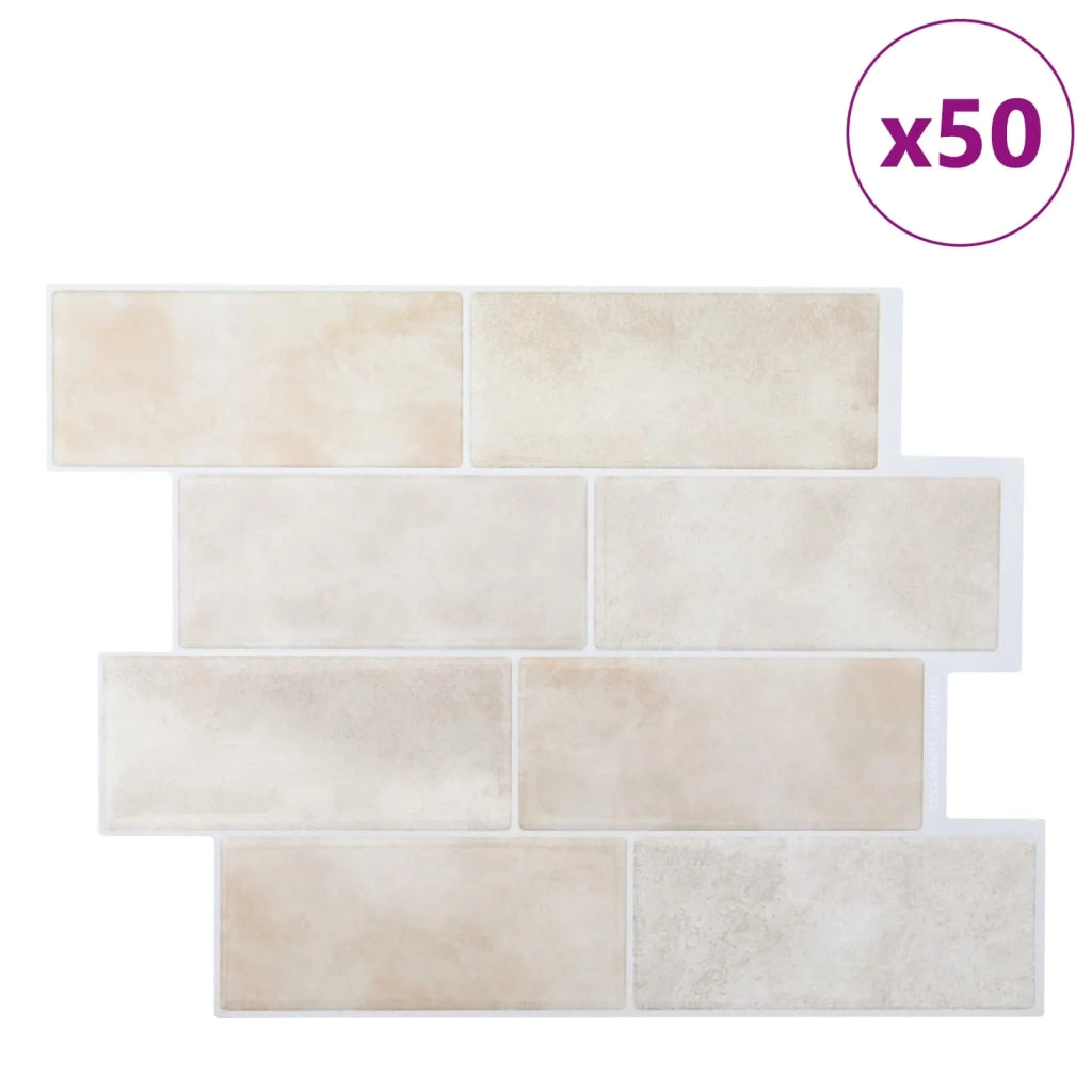 Piastrella subway 50 pz Marmo Beige 29 x 21 cm CFW3181469