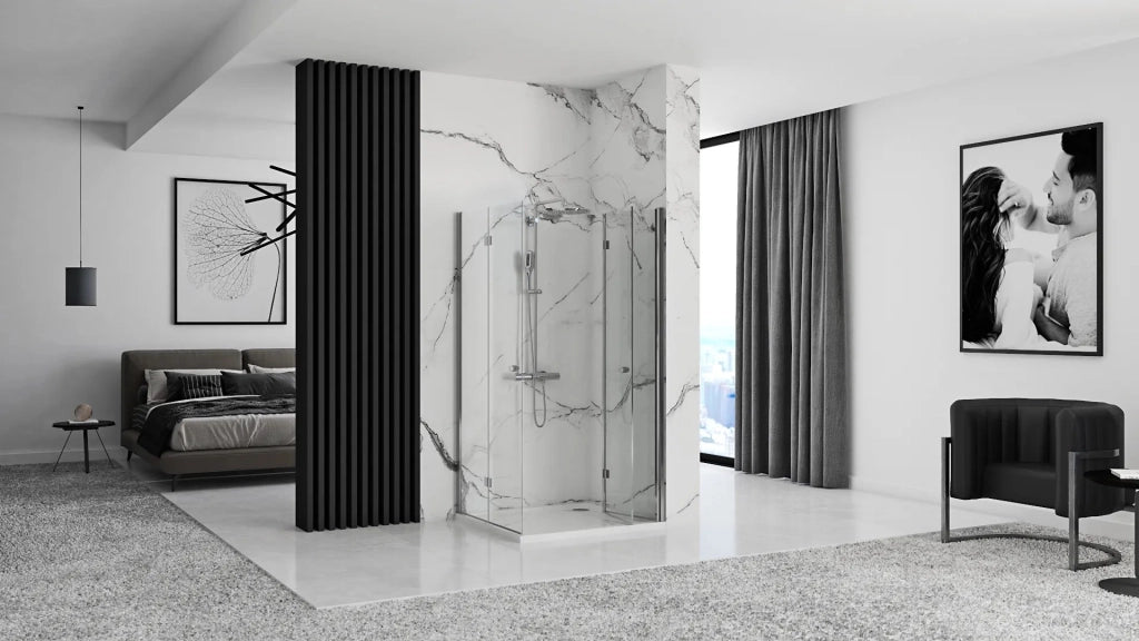 Cabina Doccia Pieghevole Rea Fold N2 Modulare 80x80
