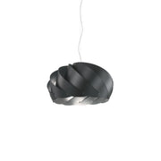 Sospensione Moderna Half Globe Polilux ® Nero E Metallo Cromo 1 Luce E27