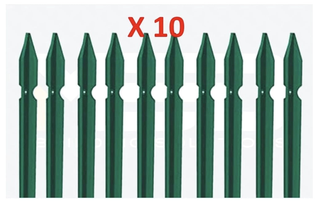 10 pz paletto per recinzione cm200-mm30x30x3,0