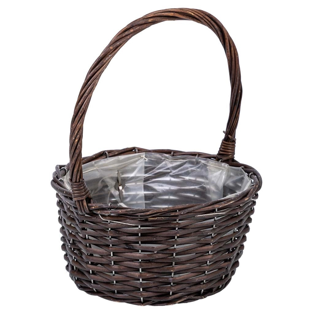 Cesto in vimini marrone d23x29h