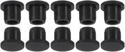 Stopper per fori con materiale flexibile - 10-11mm - Nero - 10 pezzi - Silicone - Durevole