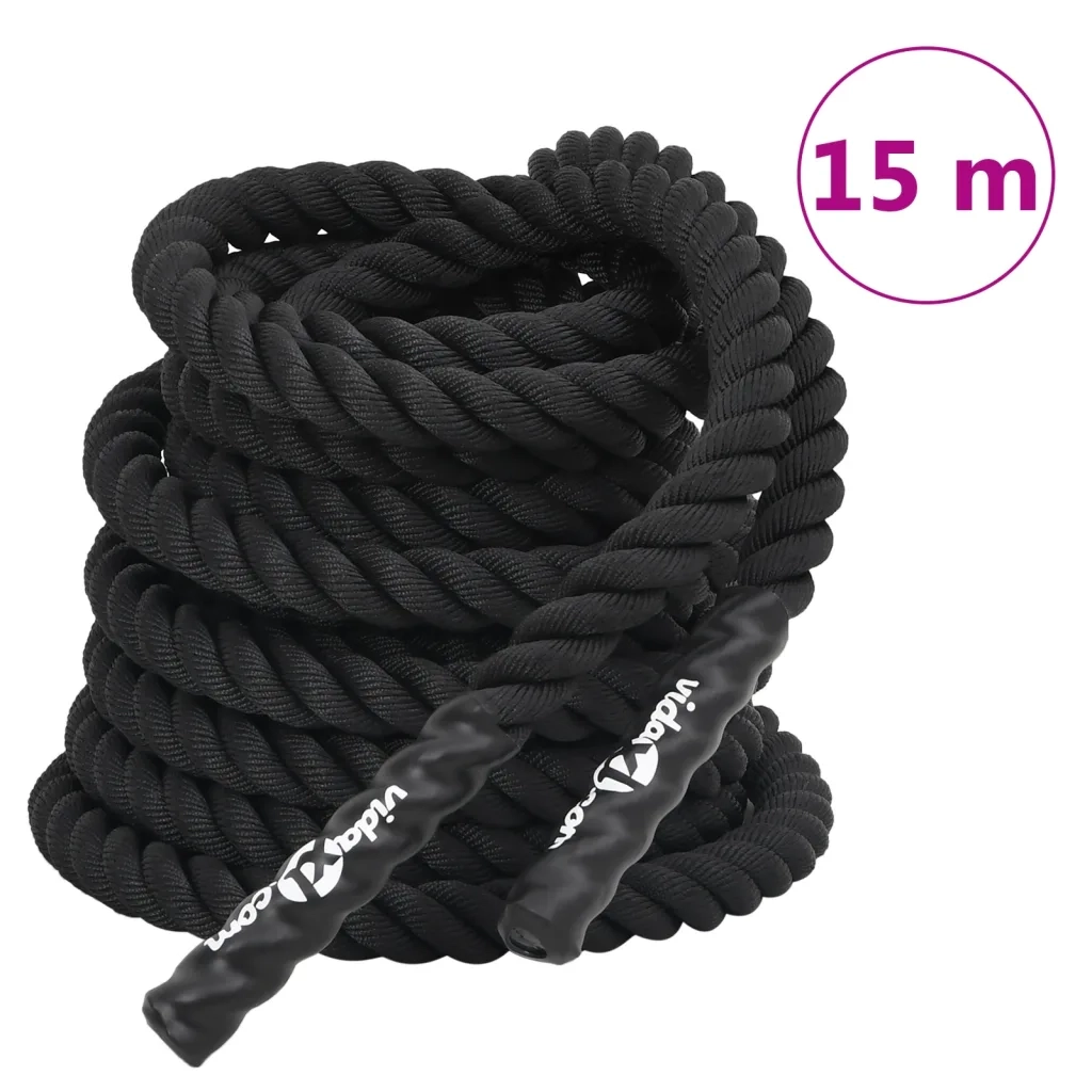 Corda da Battaglia Nera 15 m 11 kg Poliestere 94268