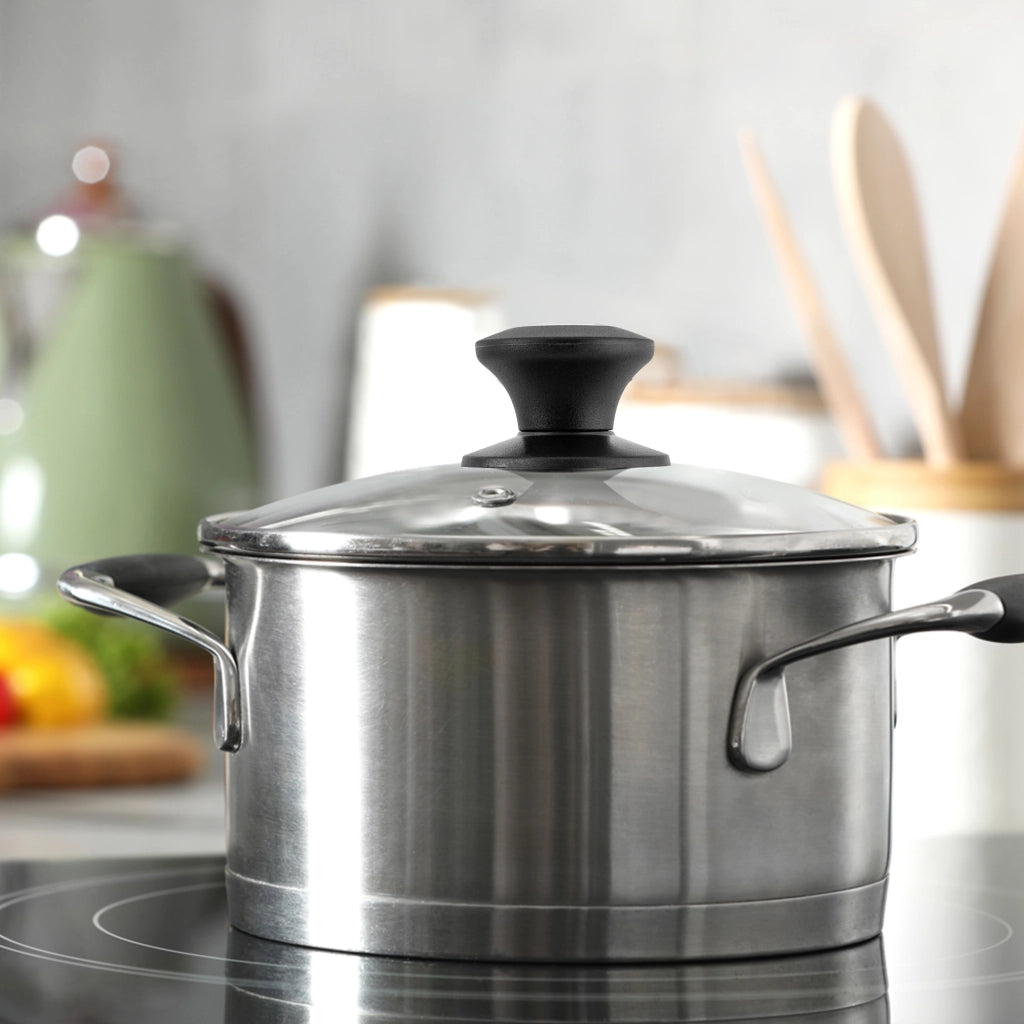 Coperchio in vetro KADAX da 14 cm, universale, resistente al calore, per pentole e padelle.