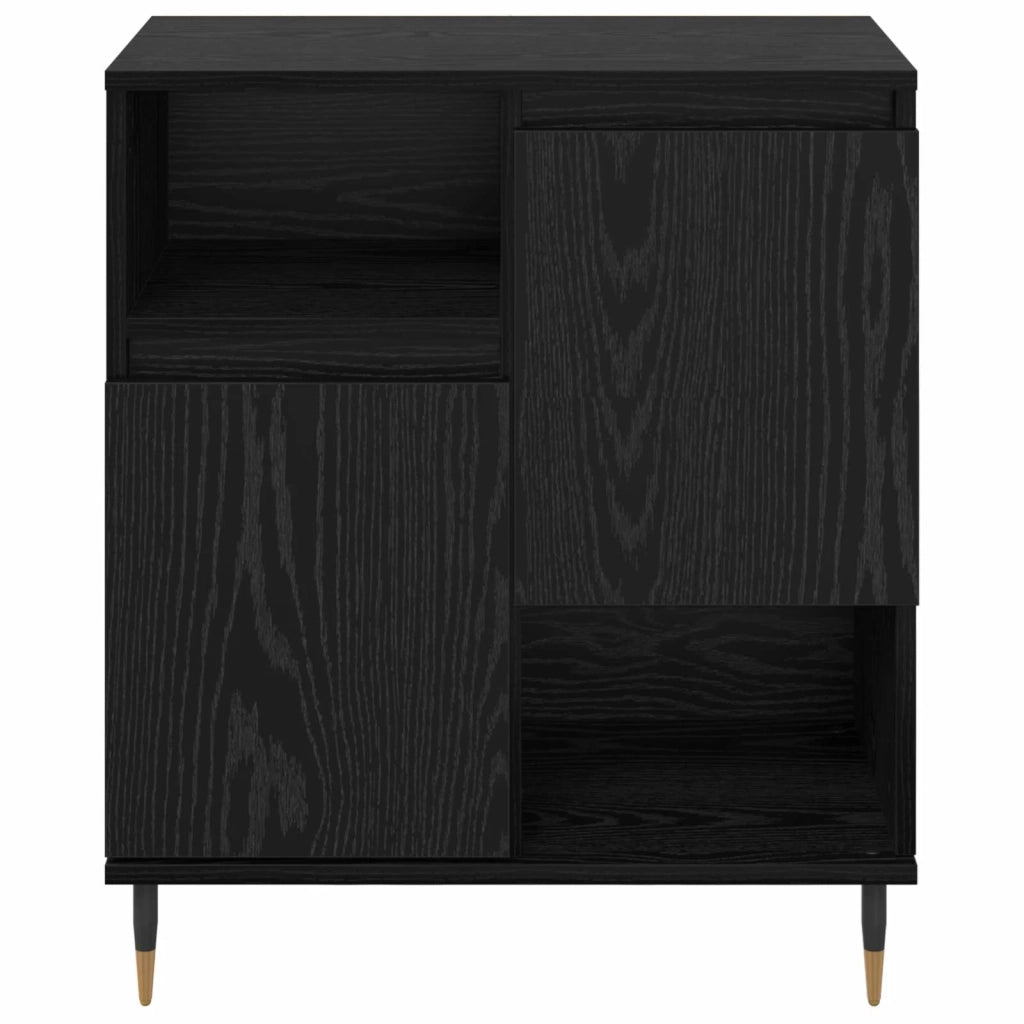 Credenza | Sideboards 2 pcs Rovere nero