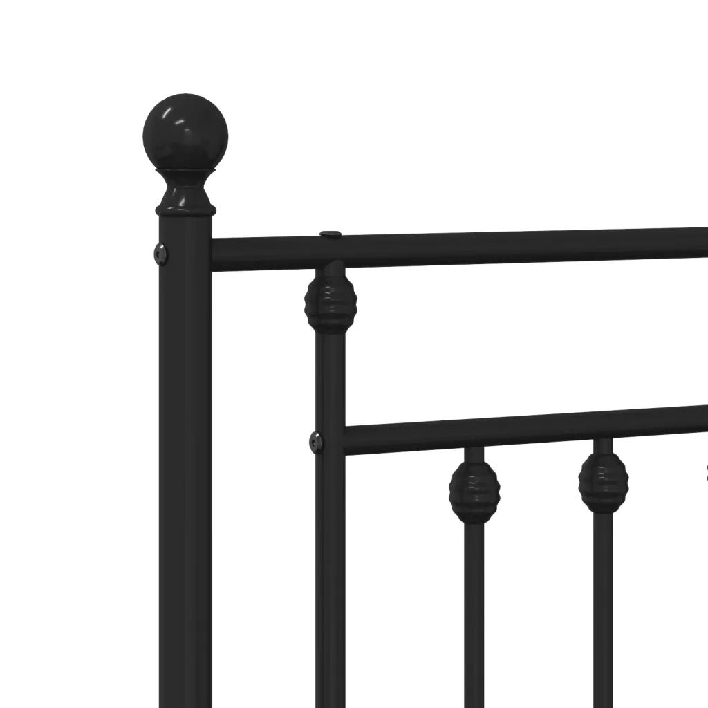 Testiera di Ricambio in Metallo Nero 120 cm 353568