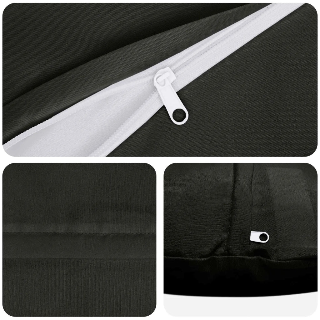 Federa 2 pcs HEERLEN Nero Ø 60 cm Poliestere 922993