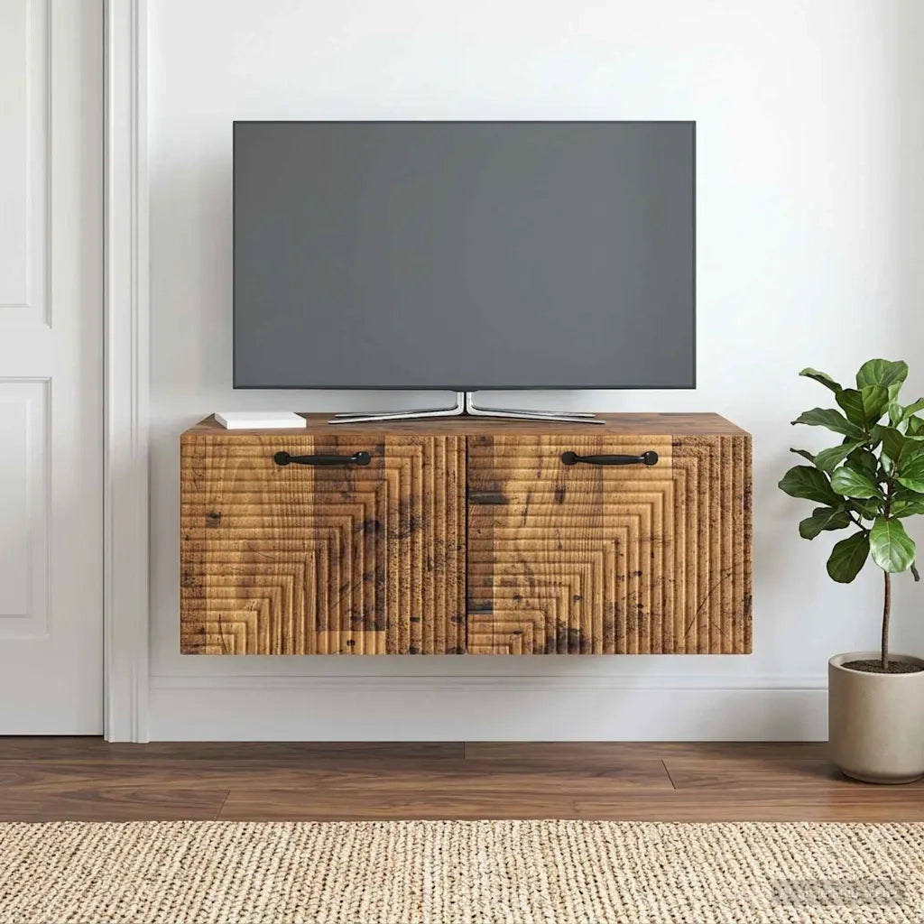 Mobile Porta TV da Muro Legno antico 78,5 x 41 x 30 cm 898693
