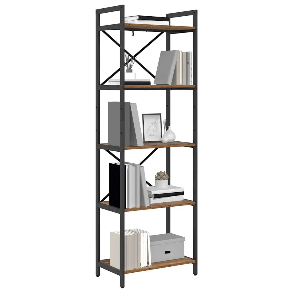 Libreria-Scaffale per Libri-Mobile di Stoccaggio Legno vecchio 56 x 34 x 171 cm Legno multistrato
