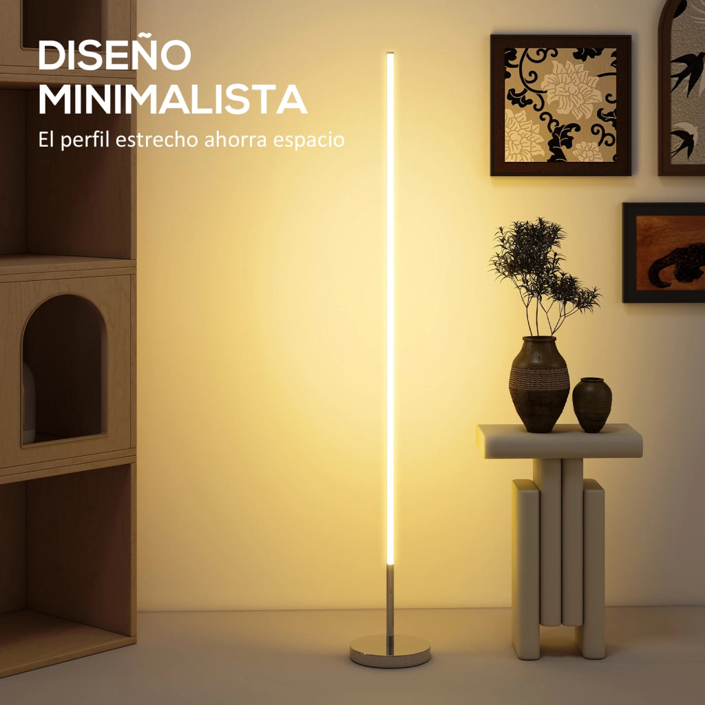 Lampada da Terra Moderna ¨C Minimal ¨C Grigio Argento