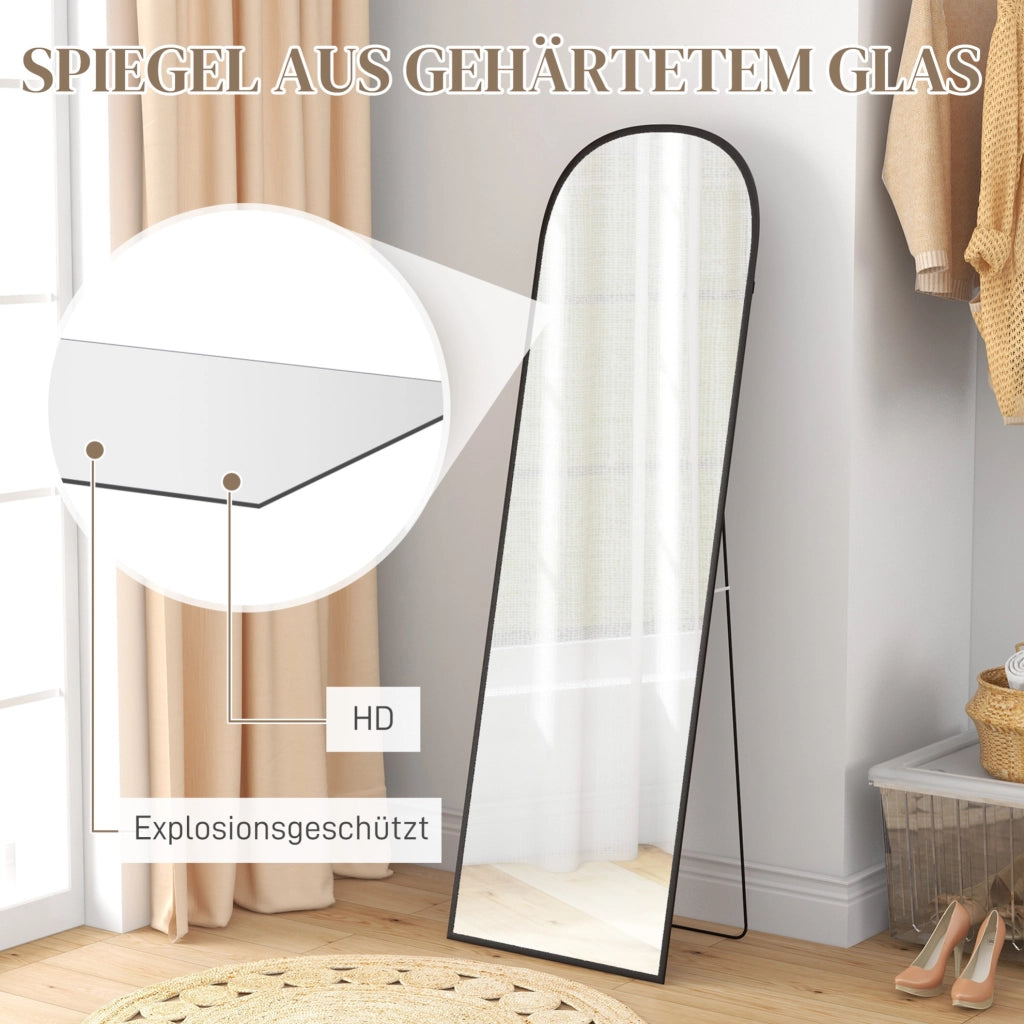Specchio a figura intera 50 x 161,5 cm con telaio nero
