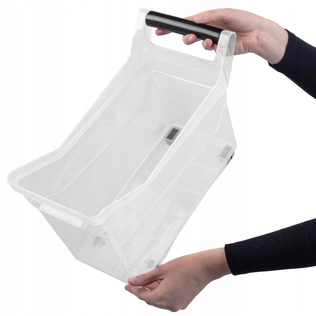 Contenitore organizer KADAX per mobili da cucina, con ruote, 38x17x18 cm, 10 litri.
