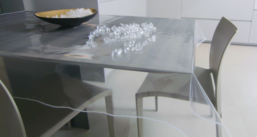TOVAGLIATO CRISTAL TRASPARENTE Spess. 0,10 mm - H 140 cm - rotolo 30 mt
