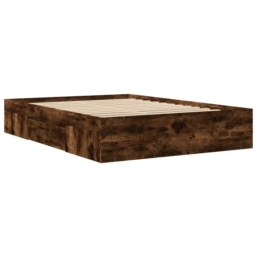 Giroletto senza Materasso Rovere Fumo 120x190 cm in Truciolato