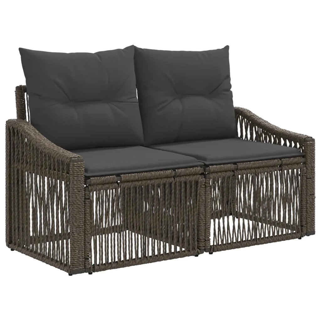 Set Divano da Giardino 8 pz Grigio polyrattan 3436097