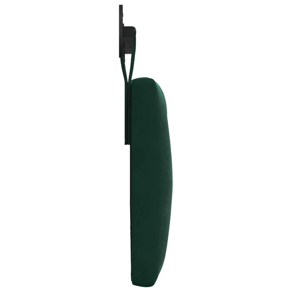 Testiera | Testata sospesa Con luce LED Verde Scuro Velluto