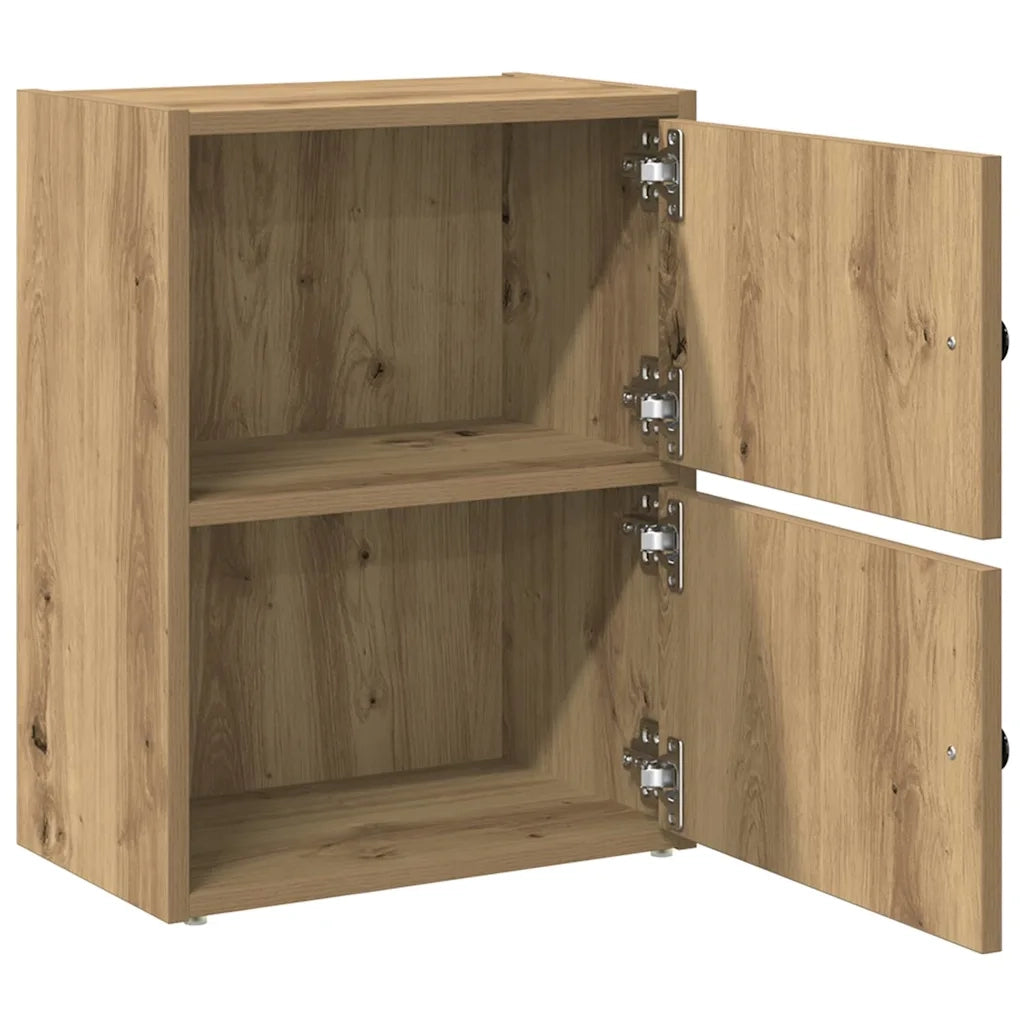 Libreria-Scaffale per Libri-Mobile di Stoccaggio Rovere Artigianale 40x24x52 cm in Legno Multistrato