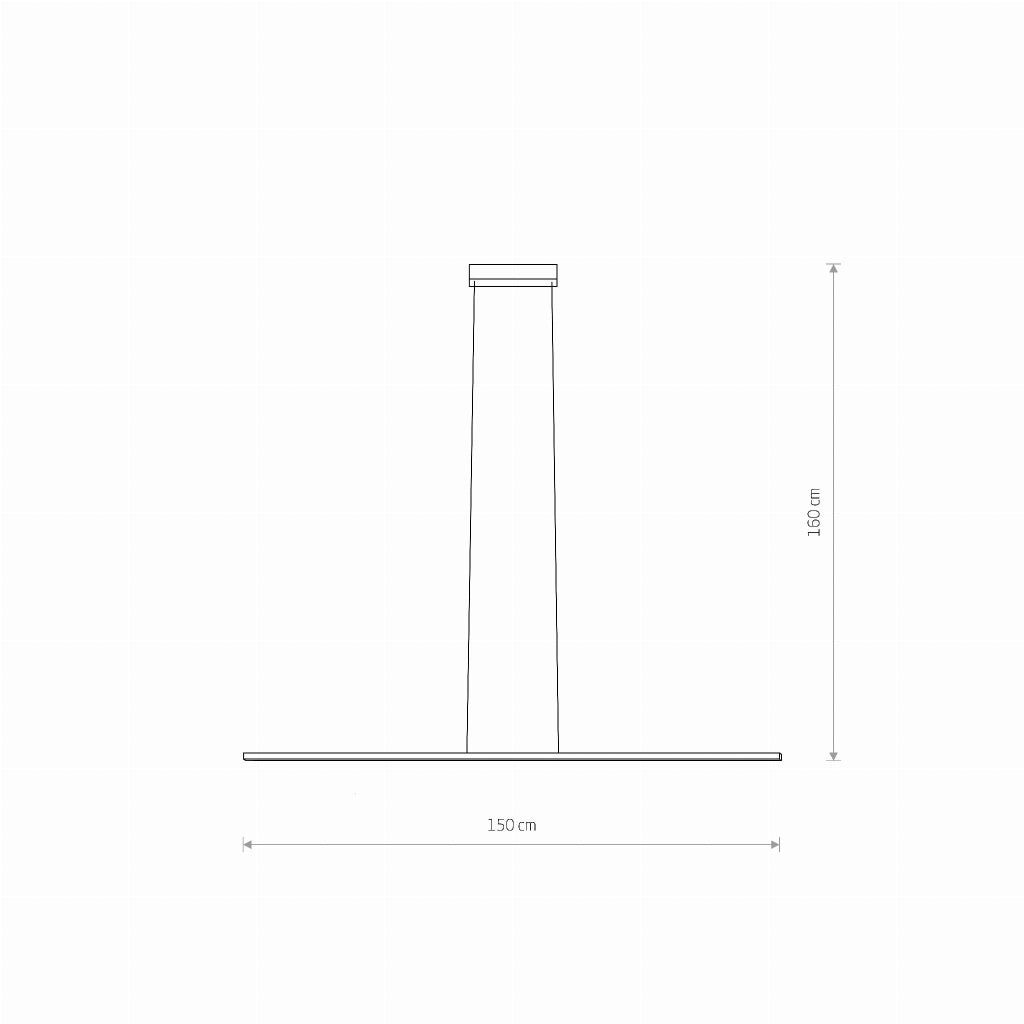 Lampada sospesa LED Nowodvorski BAR M 24W 150cm nera