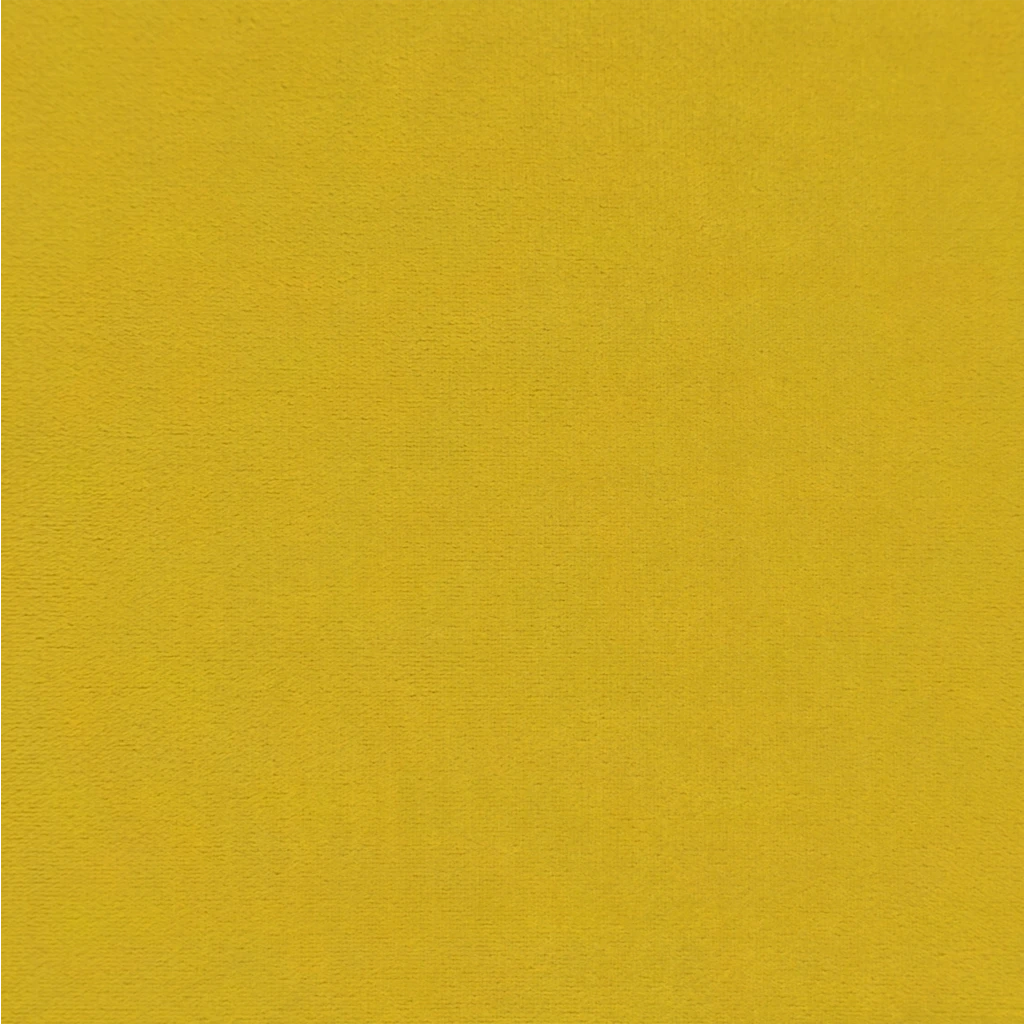 Poggiapiedi con Gambe in Legno Giallo in Velluto 329443