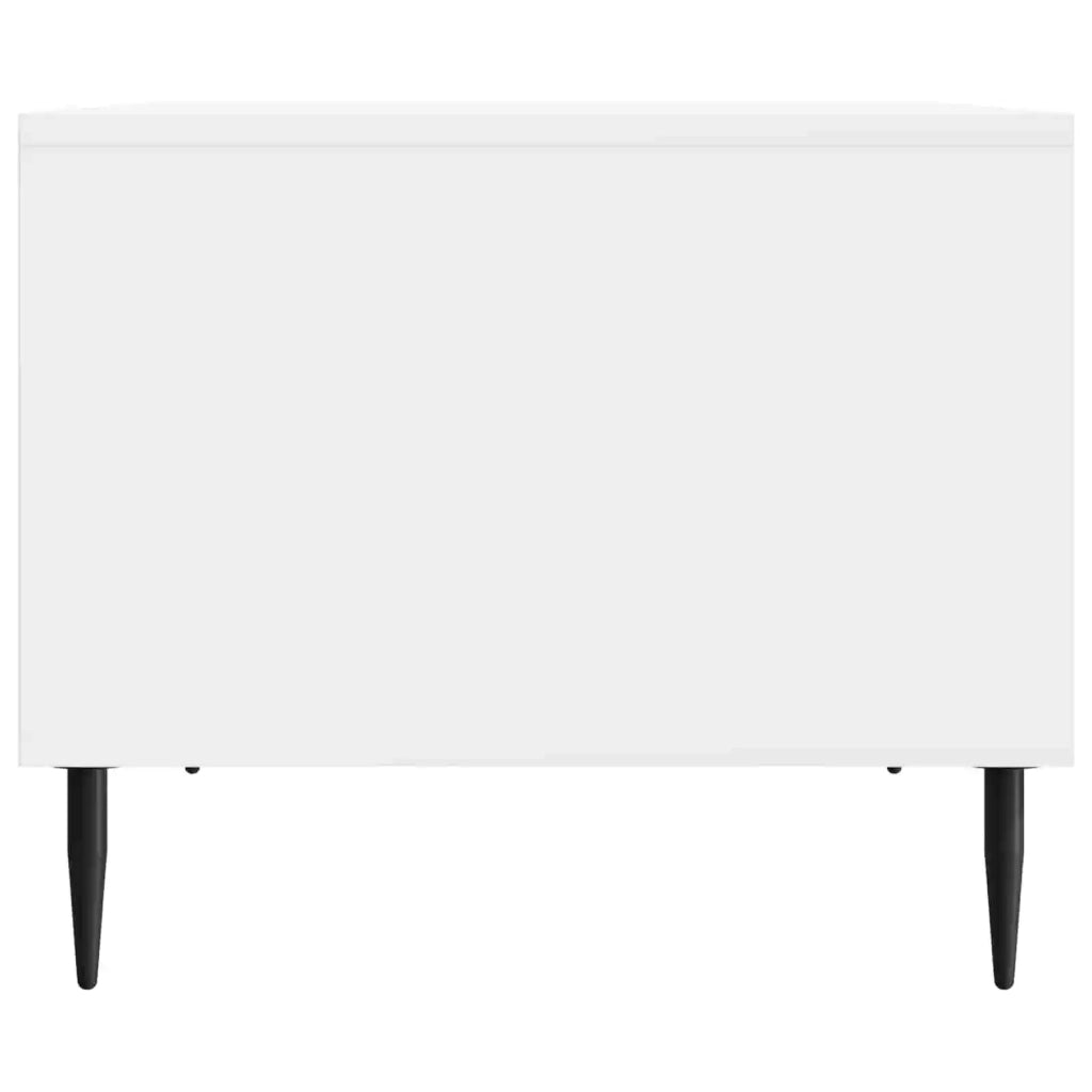 Tavolino da salotto Bianco Lucido 90 x 50 x 40 cm 894499