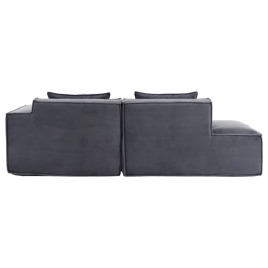 Divano 2 Posti con Cuscini ¨C MINIMAL ¨C Tessuto, 235 cm
